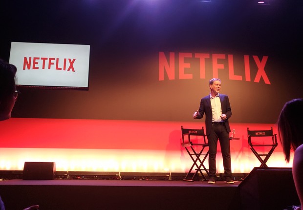 CEO do Netflix, Reed Hastings, em evento em São Paulo  (Foto: Época NEGÓCIOS)