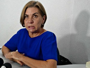 Secretária municipal de Saúde diz que mulher está sendo acompanhada (Foto: Adelcimar Carvalho/G1) Secretária municipal de Saúde diz que mulher está sendo acompanhada (Foto: Adelcimar Carvalho/G1)