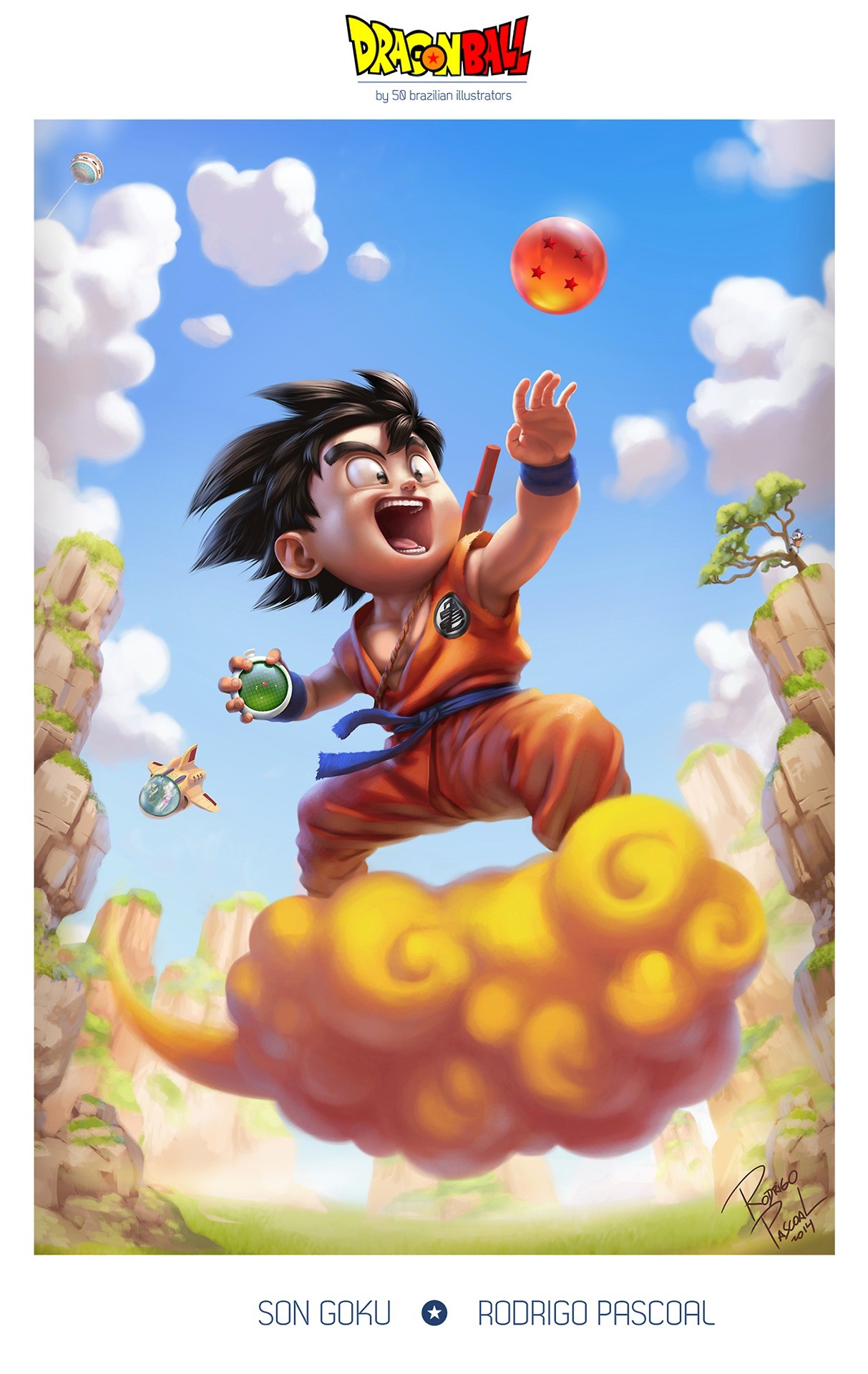 Son Goku, por Rodrigo Pascoal (Foto: Reprodução)