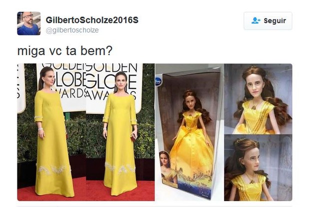 Memes do Globo de Ouro 2017  (Foto: Twitter / Reprodução)