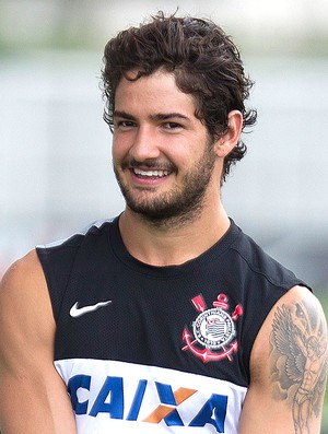 Pato no treino do Corinthians (Foto: Daniel Augusto Jr. / Ag. Corinthians)