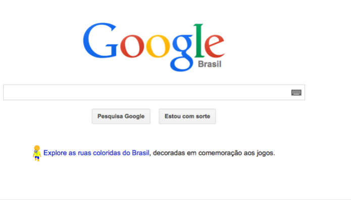 Página do Google também mostra mascote com as cores do país (foto: Reprodução/Tech Tudo) (Foto: Página do Google também mostra mascote com as cores do país (foto: Reprodução/Tech Tudo)) Página do Google também mostra mascote com as cores do país (foto: Reprodução/Tech Tudo) (Foto: Página do Google também mostra mascote com as cores do país (foto: Reprodução/Tech Tudo))