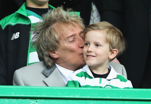 Rod Stewart e Aiden (Foto: Getty Images) Rod Stewart e Aiden (Foto: Getty Images)