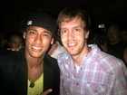 Neymar posa com Sebastian Vettel: ‘Eu e o cara’