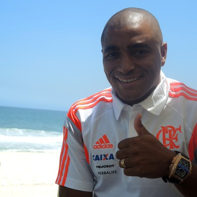 Anderson Pico, lateral-esquerdo do Flamengo.  (Foto: Janir Junior)