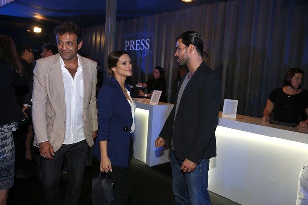 Domingos Montagner, Cleo Pires e Juliano Cazarré em evento no Rio (Foto: André Muzell e Felipe Panfili/ Ag. News)