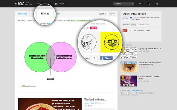 screenshot de 9GAG Extended