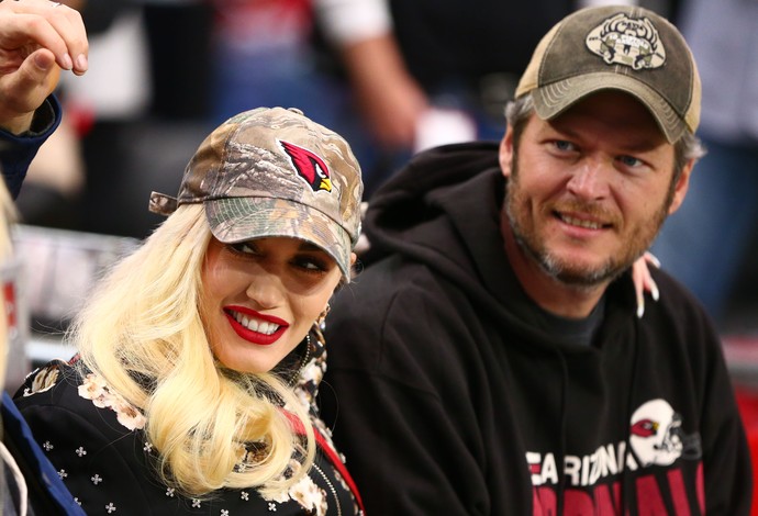 Blake Shelton e Gwen Stefani - Arizona Cardinal x Green Bay Packers - NFL (Foto: Reuters)