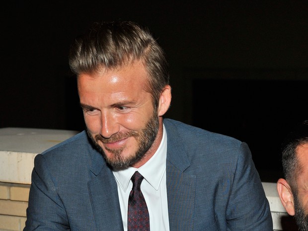 David Beckham em evento de moda em Los Angeles, nos Estados Unidos (Foto: Donato Sardella/ Getty Images )