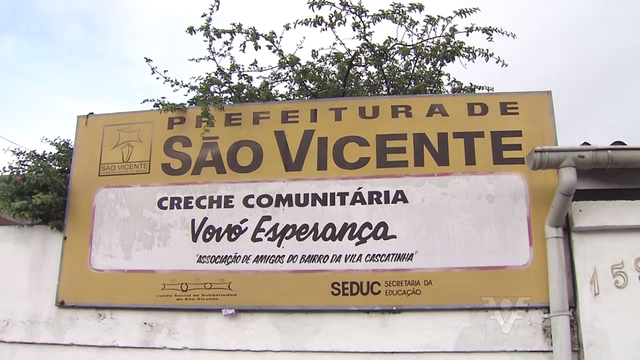 Creche em São Vicente (Foto: Reprodução/TV Tribuna)