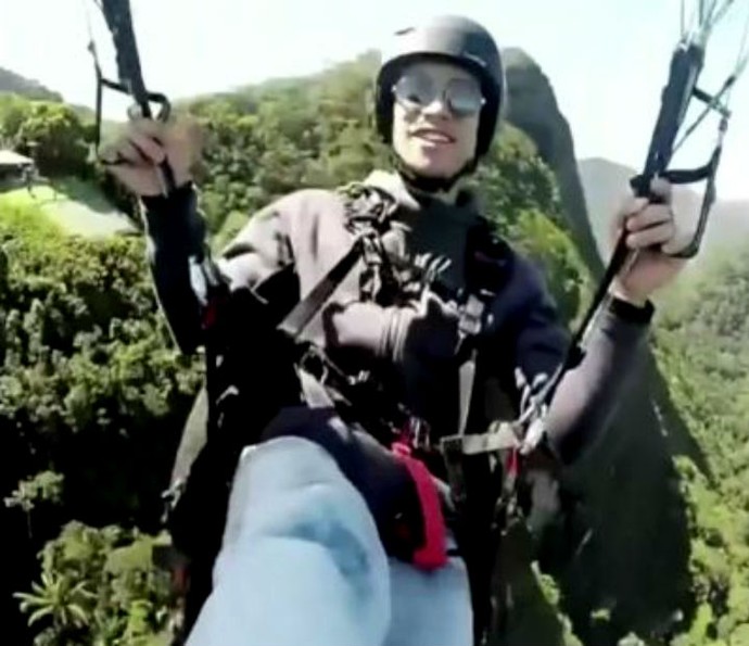 Sérgio Malheiros é piloto de parapente (Foto: TV Globo)