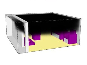 Software utilizado na Unicamp simula dissipação de fumaça  (Foto: Divulgação / Unicamp)
