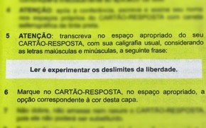 Candidato Do Enem Que Marcou Cor Ou Frase No Cartao Tera Prova Corrigida Enem 2012 G1