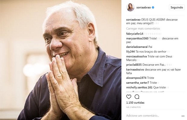 Sônia Abreu lamenta morte de Marcelo Rezende (Foto: Reprodução/Instagram)