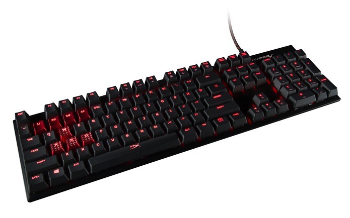 Teclado Alloy FPS tem iluminação e teclas mecânicas (Foto: Divulgação/HyperX)