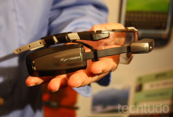 Vuzix, provável concorrente do Google Glass, é destaque no MWC (Foto: Allan Melo / TechTudo) Vuzix, provável concorrente do Google Glass, é destaque no MWC (Foto: Allan Melo / TechTudo)