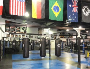 Academia do lutador Wanderlei Silva em Las Vegas (Foto: Marcelo Russio/Globoesporte.com)