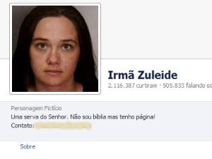 Irmã Zuleide revela a 'nova face' (Foto: Reprodução / Facebook)