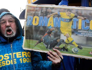 Banderazo torcida Boca Juniors Riquelme  (Foto: Agência Reuters)