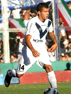 Héctor Canteros na partida do Velez (Foto: Reprodução / Site Oficial do Velez)