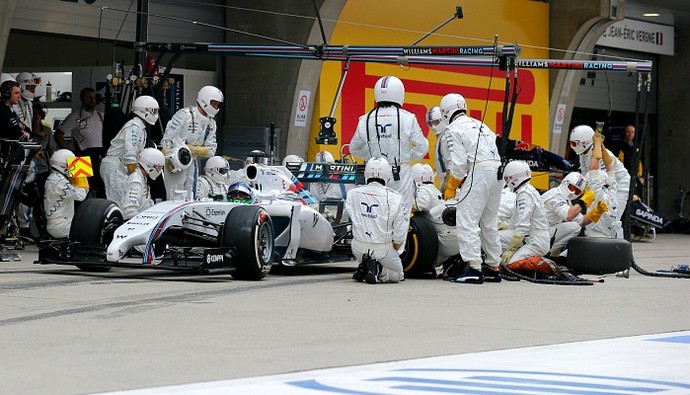 Felipe Massa pit stop Williams GP da China (Foto: Divulgação/Williams)