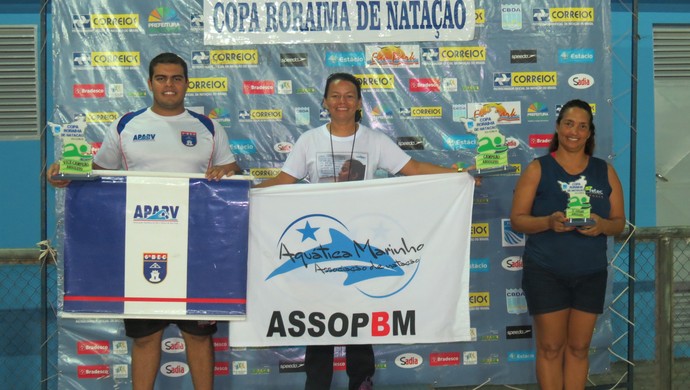 Aquática Marinho/ASSOPBM é a campeã da categoria Absoluta na Copa Roraima de Natação 2016 (Foto: Fedar)