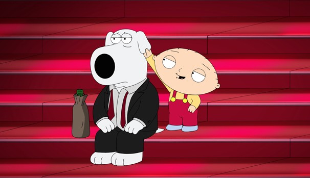Após perceber que peça de Stewie é melhor que a sua, Brian entra em depressão (Foto: Divulgação/Reprodução)