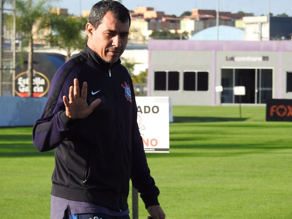 Fábio Carille está há pouco mais de seis meses como técnico do Corinthians (Foto: Bruno Cassucci)