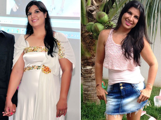 Chirley Ferreira de Oliveira Albano emagreceu 18 kg após levar bronca da irmã (Foto: Arquivo pessoal/Chirley Albano)