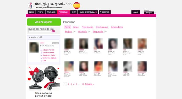 Ugly bug permite procurar usu&aacute;rios para conhecer novas pessoas  (Foto: Reprodu&ccedil;&atilde;o/The Ugly Bug)