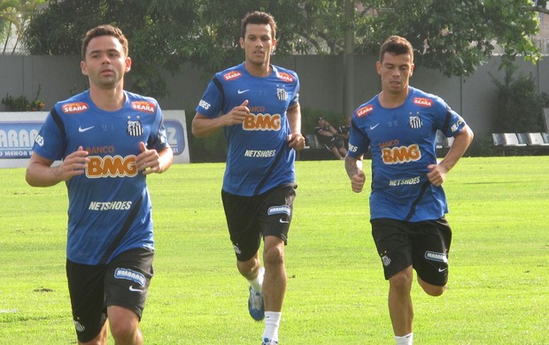 Bernardo, treino Santos (Foto: Marcelo Hazan / Globoesporte.com)