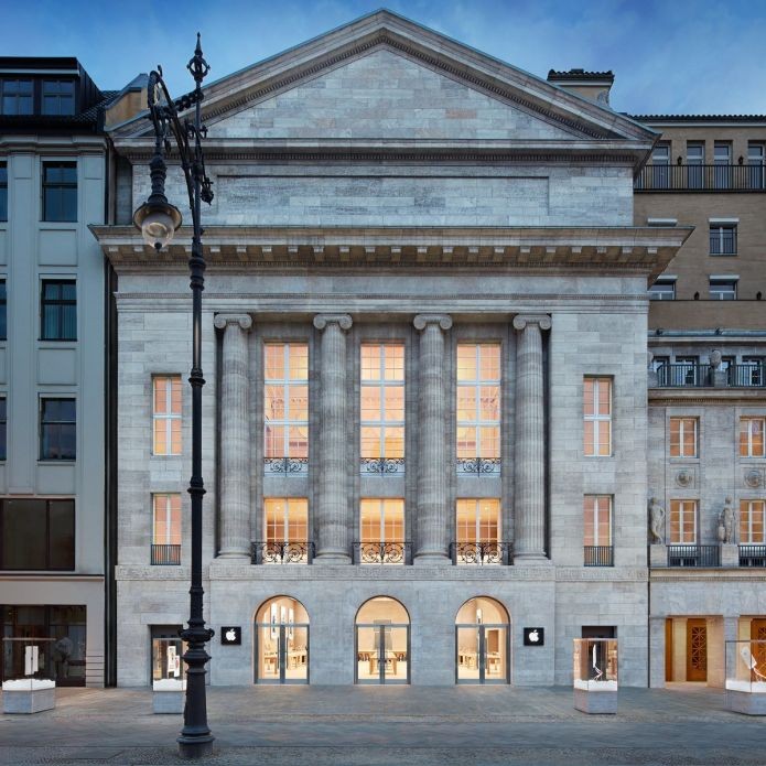 A Apple Store que fica em Berlim, na Alemanha (Foto: Divulgação/Apple)