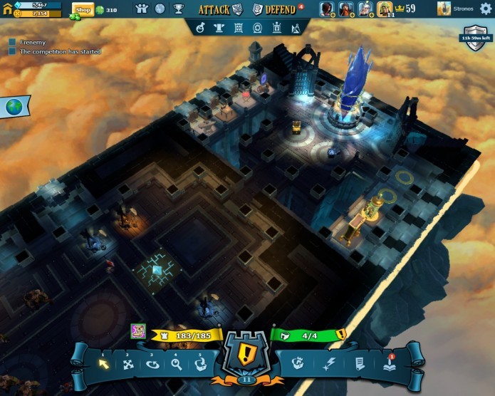 A interface de gerenciamento de defesas de The Mighty Quest For Epic Loot é bem feita e bastante detalhista (Foto: Reprodução/Daniel Ribeiro)