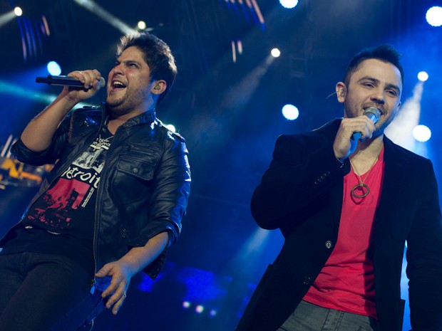 Dupla Jorge e Mateus canta no principal palco da Festa do Peão de Barretos 2012 (Foto: Flavio Moraes/G1)