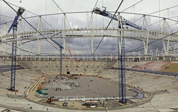 Obras estádio Maracanã copa 2014 (Foto: Arena)