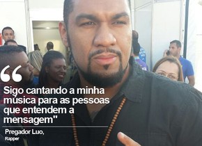 Pregador Luo cantou na Marcha (Foto: Carolina Dantas/G1) Pregador Luo cantou na Marcha (Foto: Carolina Dantas/G1)