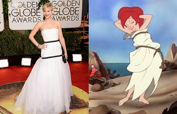 Jennifer Lawrence como Ariel (Foto: Getty Images)