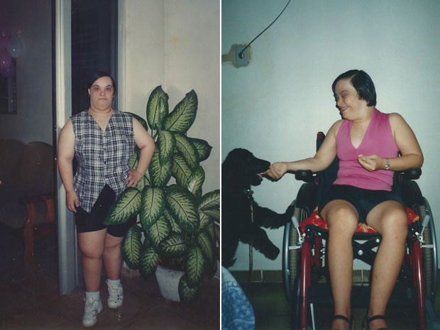 Elba Lúcia Monteiro emagreceu cerca de 40 kg graças à dedicação da irmã Eliane (Foto: Arquivo pessoal/Eliane Lins de Lima)