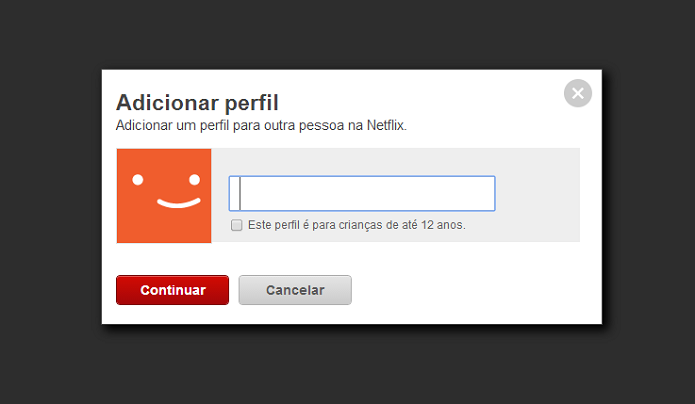 Adicione um perfil (Foto: Thiago Barros/TechTudo)