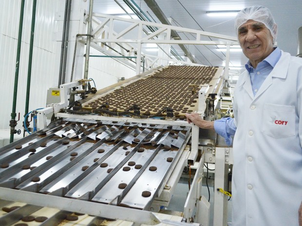 Biscoitos Hipopó são produzidos em indústria em Ribeirão Preto (Foto: Adriano Oliveira/G1)