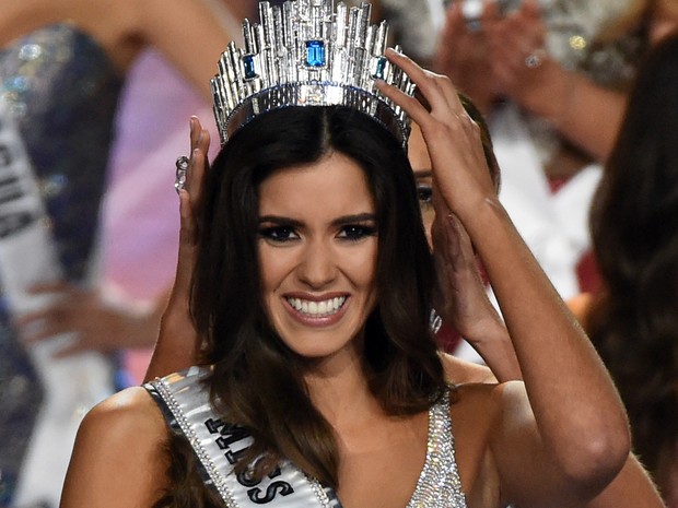 Colombiana Paulina Vega é eleita Miss Universo 2014 em Miami, nos Estados Unidos (Foto: Timothy A. Clary/ AFP)