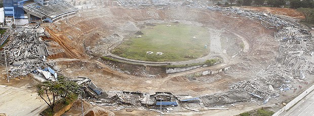 implosão do estádio Fonte Nova (Foto: Eduardo Martins / Ag. A TARDE )