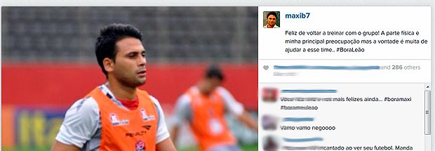 Twitter de Maxi Biancucchi; Vitória (Foto: Reprodução/Twitter)