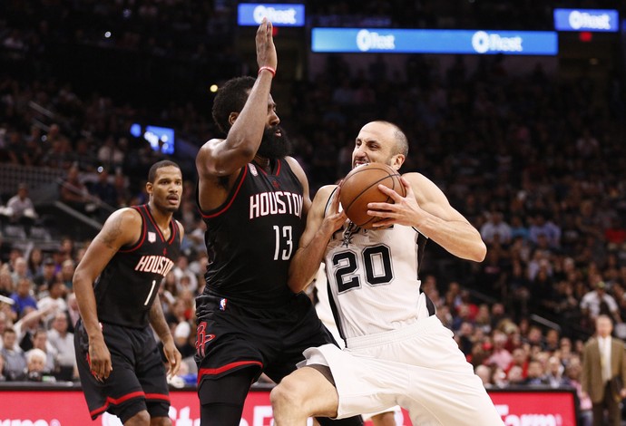 Spurs x Rockets (Foto: Reuters)