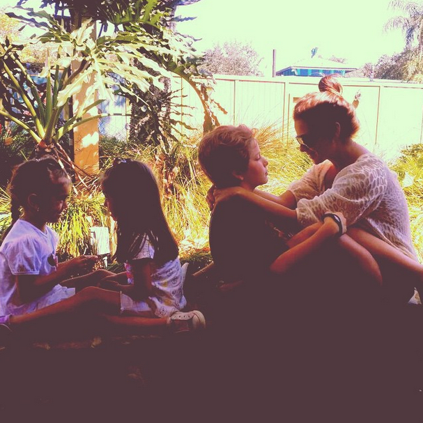 Giovanna Antonelli com os filhos (Foto: Reprodução/Instagram)