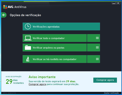 screenshot de AVG AntiVirus 
