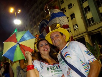 Giselda e Pedro comemoram 25 anos de casados no Galo. (Foto: Luna Markman/G1)