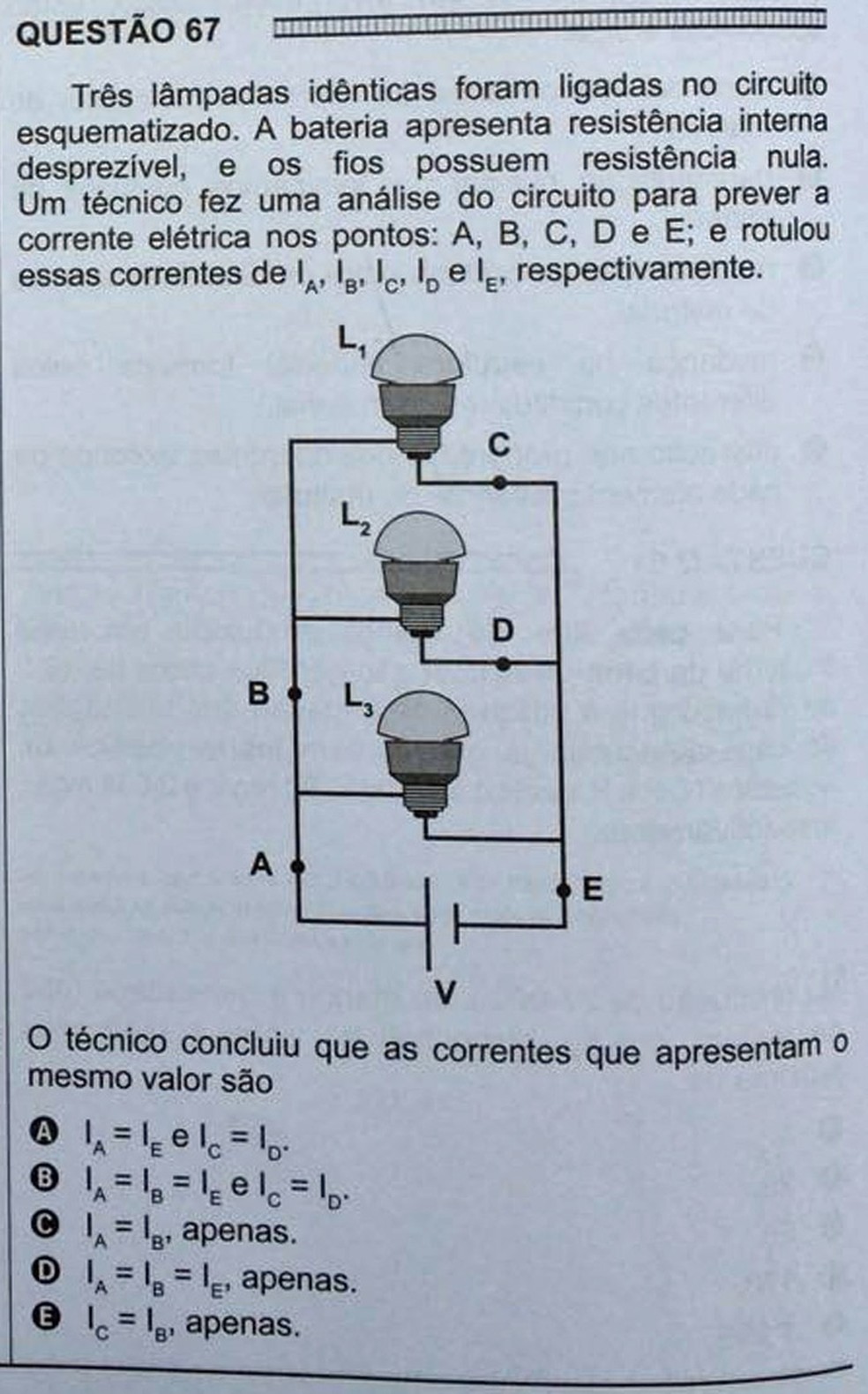 ENEM 2016 - 1º DIA - PROVA BRANCA - QUESTÃO 67 (Foto: G1 )