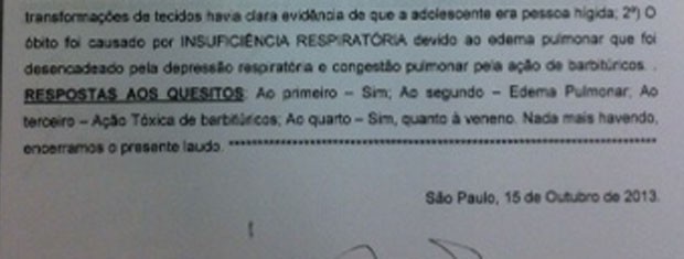 Conclusão dos laudos das irmãs Knorr Victorazzo indica que elas ingeriram barbitúricos (Foto: Reprodução)