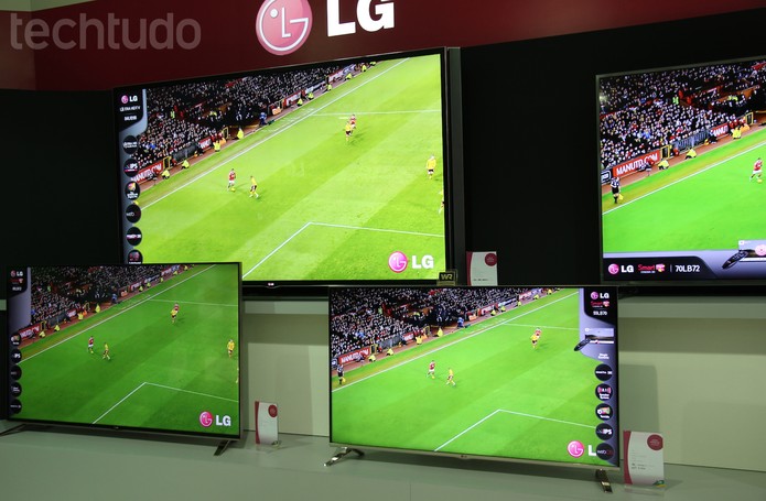 Exposição de Tvs na LG Digital Experience 2014 (Foto: Pedro Cardoso/ TechTudo) Exposição de Tvs na LG Digital Experience 2014 (Foto: Pedro Cardoso/ TechTudo)